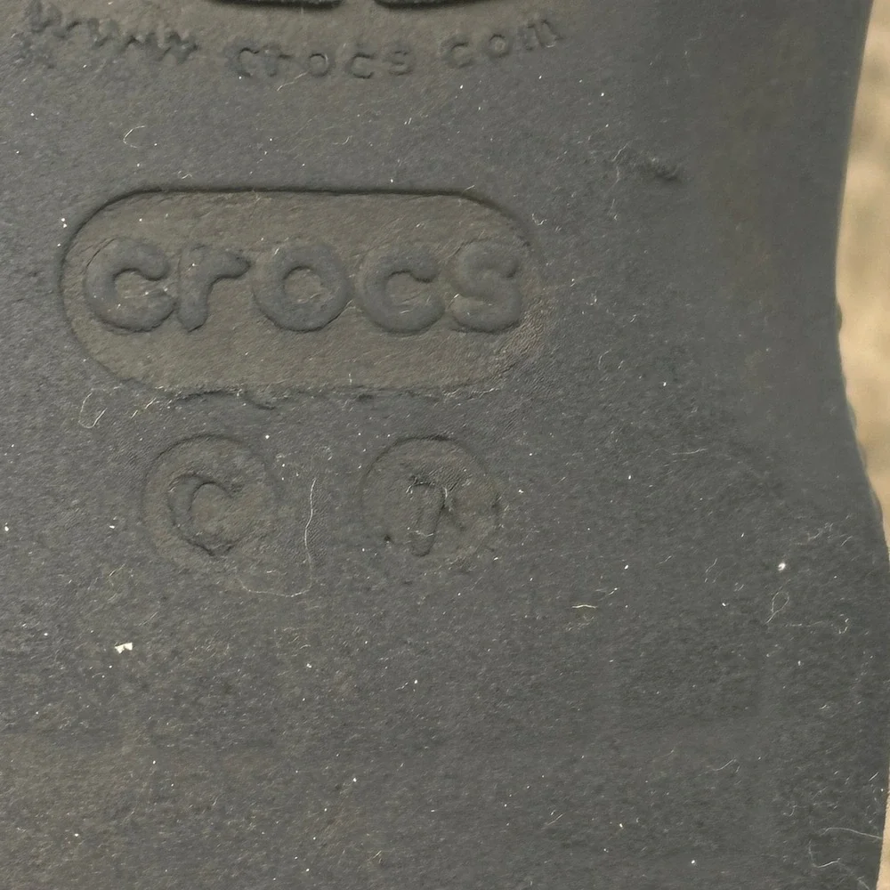 Crocs Kids C7 Clogs Blue Camo Horse Paw‎ Print Jibbitz Slip On Camouflage Shoes